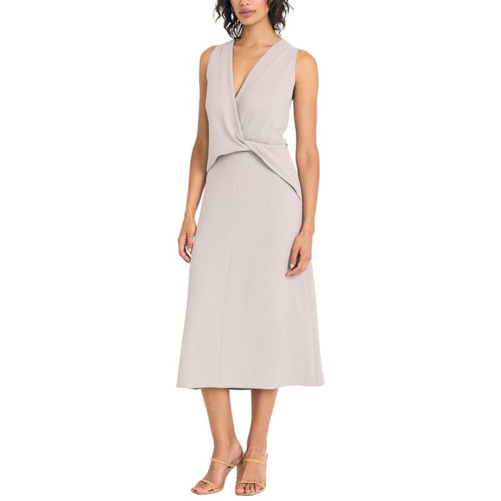 Luxely Womens  Midi Dress, Grey